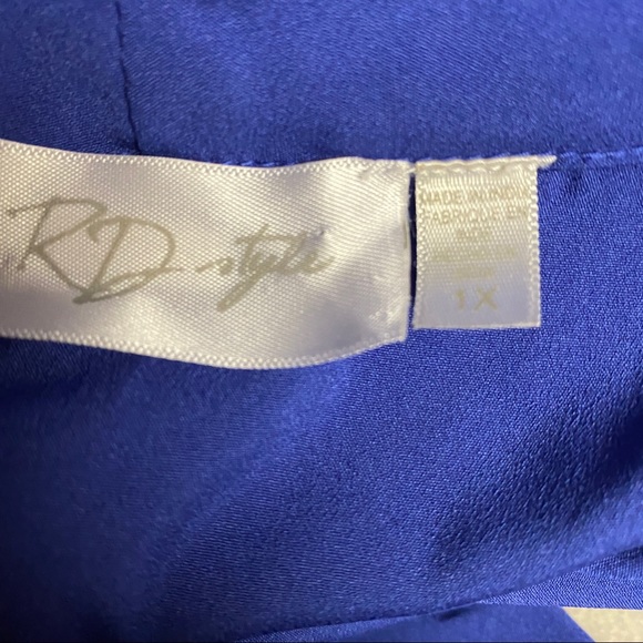 RD Style Pocket Romper Cobalt Blue V-neck Casual Beachy Shorts Jumpsuit Playsuit - Picture 10 of 11